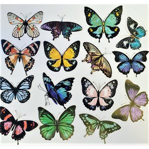 Stickers - Stora Fjärilar - 30st
