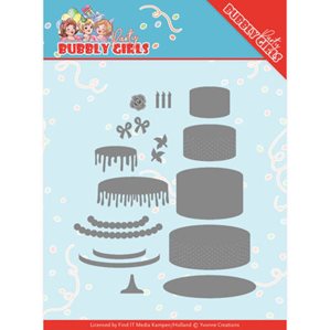 Yvonne Creations Die - Bubbly Girls - Birthday Cake