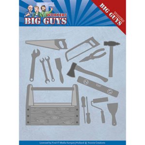 Yvonne Creations Die - Big Guys Workers - Handyman Tools