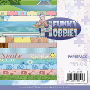 Paper pack - 15x15cm - Funky Hobbies