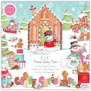 Pappersblock - 15x15cm - Candy Christmas - 40st