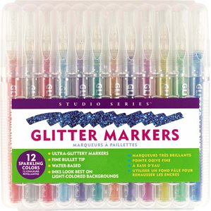 Glitter Marker Set - 12st glitterpennor