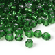 Gröna glaspärlor - 100g - Ca 1500st - 4mm