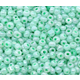 Mintgröna glaspärlor - 100g - Ca 1500st - 4mm