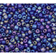 Mörkblå glaspärlor - 100g - Ca 1500st - 4mm