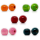 Träpärlor - Runda i mixade färger - 500st - 9x10mm