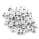 Fyrkantiga pärlor med siffror - Vita - 300st
