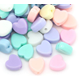 Hjärtformade pärlor i mixade färger - 300st - 8mm