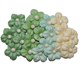 Blommix - Små blommor med pärlor - 20st - Gröna