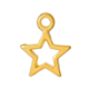 Charms - Små guldiga stjärnor - 25st