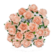 Pappersrosor - 1,5cm - 50st - Vintage rosa