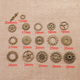 Mixade kugghjul - Steampunk - 17st - Antik guld