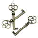 Charms - Nyckel - Antik guld - 6,2cm - 10st