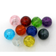 Glaspärlor - Färgmix Crackle - 6mm - 200st