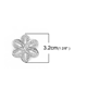 Metalldekorationer - Sirliga blommor - Silvriga - 25st