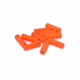 Mässingstuber - 10mm - 10st - Fluo Orange