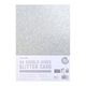 A4 Double Sided Glitter Pack - Silver - 350gsm - 6st