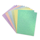 A4 Double Sided Bumper Glitter Pack - Rainbow Pastel - 350gsm - 12st