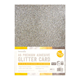 A5 Premium Adhesive Glitter Card - Metallics - 130gsm - 12st