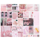 Stickers - Blandade rosa motiv - 70st