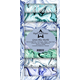 Scrapbookingpapper - Slimline - Green Blue Marble -10x21cm