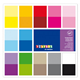 Pappersblock - 30x30 - Mixade färger