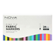 Fine Tip Fabric Markers - Brights - Nova - 24st