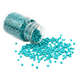Glaspärlor i burk - Seed Beads - 2mm - 30g - Påfågel-blå