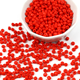 Glaspärlor - Seed Beads - 4mm - 100g - Röd