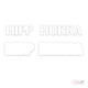 PY Hobby Dies - Hipp Hurra - Med bakgrund - 9 x 1,1cm