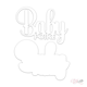 PY Hobby Dies - Baby pojke  - Med bakgrund - 6 x 4,2cm