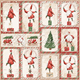 Klippark - Maja Design - Happy Christmas - 30x30cm
