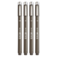 Fineliner Pen Set - 0,05 till 0,5mm - 4st