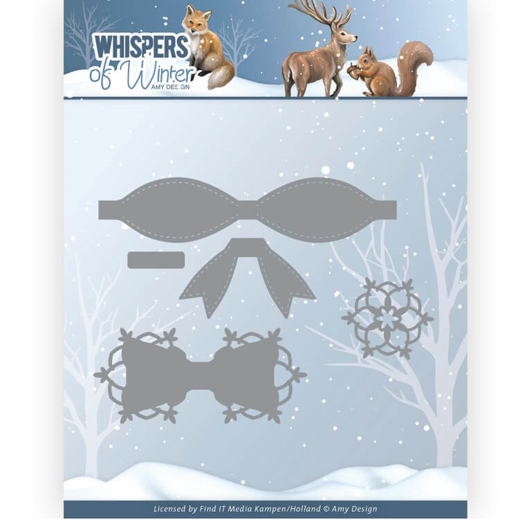 Amy Design Dies - Whispers of Winter - Winter Bows