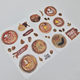 Stickers - Kaffe Barista - 2st ark