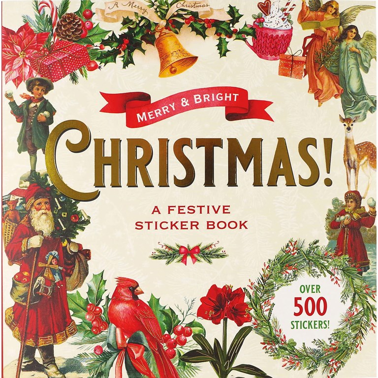 Sticker Book - Merry & Bright Christmas - 50 sidor