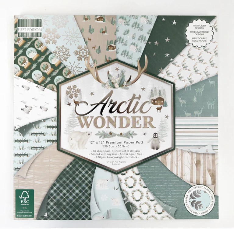 Paper pad - First Edition - Arctic Wonder - 30x30cm - 48st