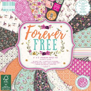 Paper pad - First Edition - Forever Free - 15x15cm - 48st