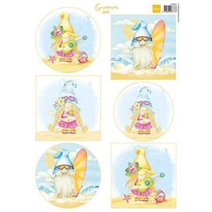 Marianne Design - Klippark A4 - Gnomes Surf
