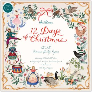 Pappersblock - 30x30cm - 12 Days Of Christmas - 40st