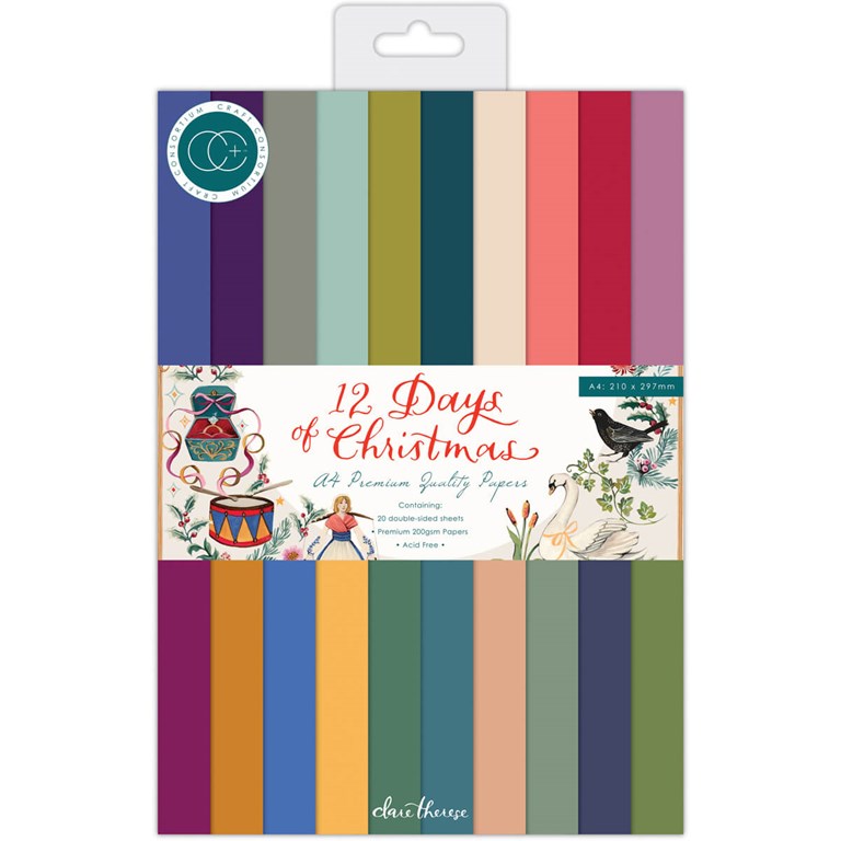 Premium Cardstock - A4 - 12 Days Of Christmas - 20st