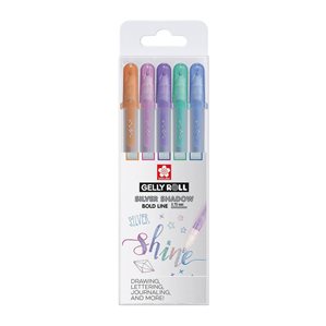 Gelly Roll Silver Shadow - 5-Pack Gel Pens