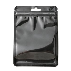 Zippåsar - Lyxiga - Svarta - 14,8 x 10,5cm - 10st
