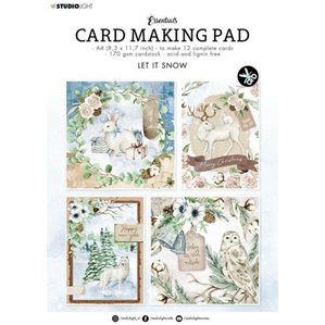 A4 Card Making Pad - Let it snow