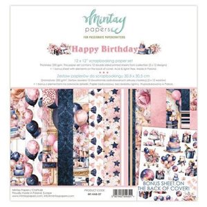 Paper pack - Mintay - Happy Birthday - 30x30cm