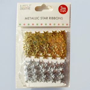 Star Ribbon - Christmas Basics - Guld och silver