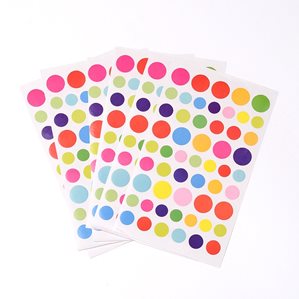 Stickers - Mixade cirklar - 6st ark
