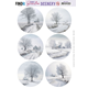 Push Out Scenery - White Winter - Round