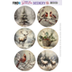 Push Out Scenery - Vintage Christmas - Round