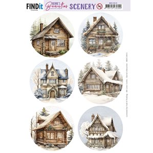 Push Out Scenery - Winter Charm - Round